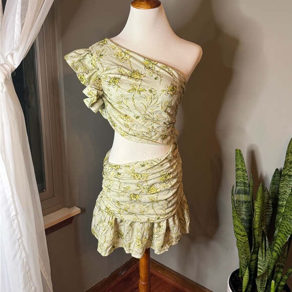 Peppermayo Floral One-Shoulder Mini Dress – Size 4 NWT - Picture 5 of 8